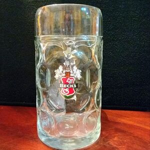Vintage German jumbo 1-liter Beck's beer mug